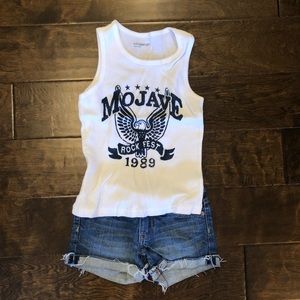 Like New Festival Tank and Denim Shorts